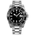 World Explorer GMT 40 – Black Dial | Steel Bracelet