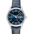 City Classic Calendar – Blue Dial | Blue Leather Strap