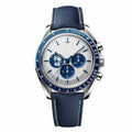 Racing Chrono Pro – White Dial with Blue Accents | Blue Strap