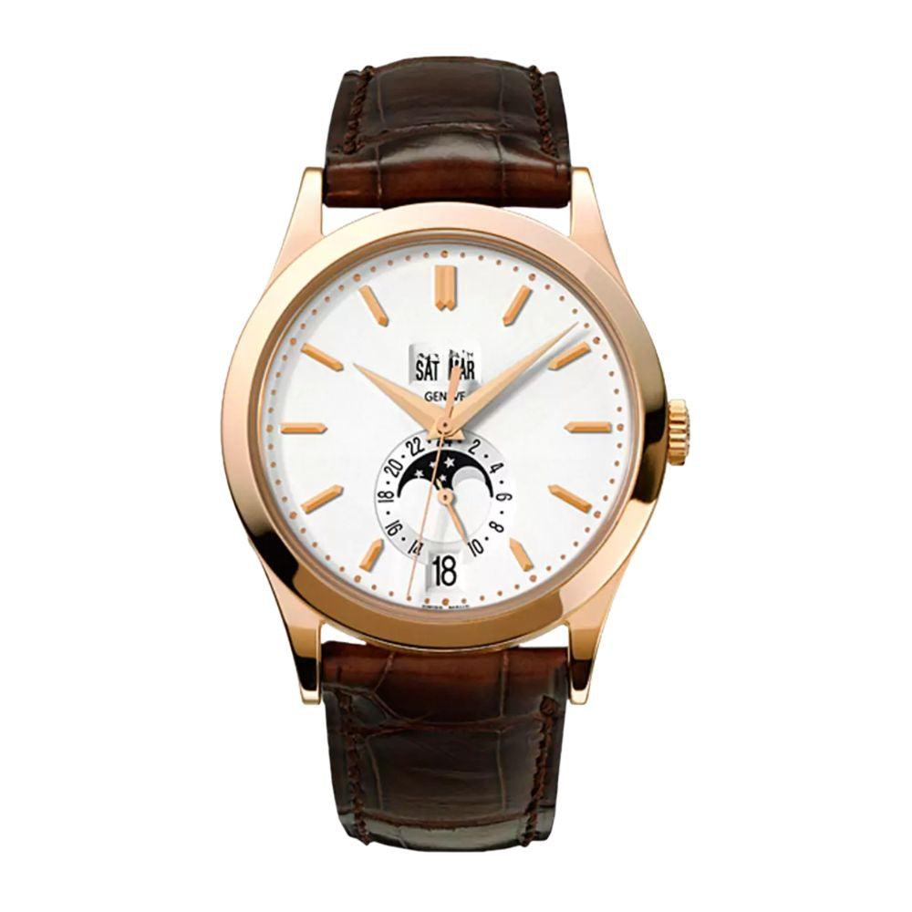 Classic Calendar – White Dial | Brown Leather Strap