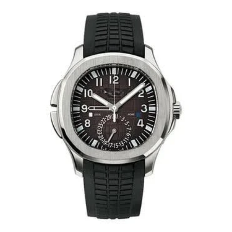 Aqua Sport Travel – Black Dial | Black Rubber Strap